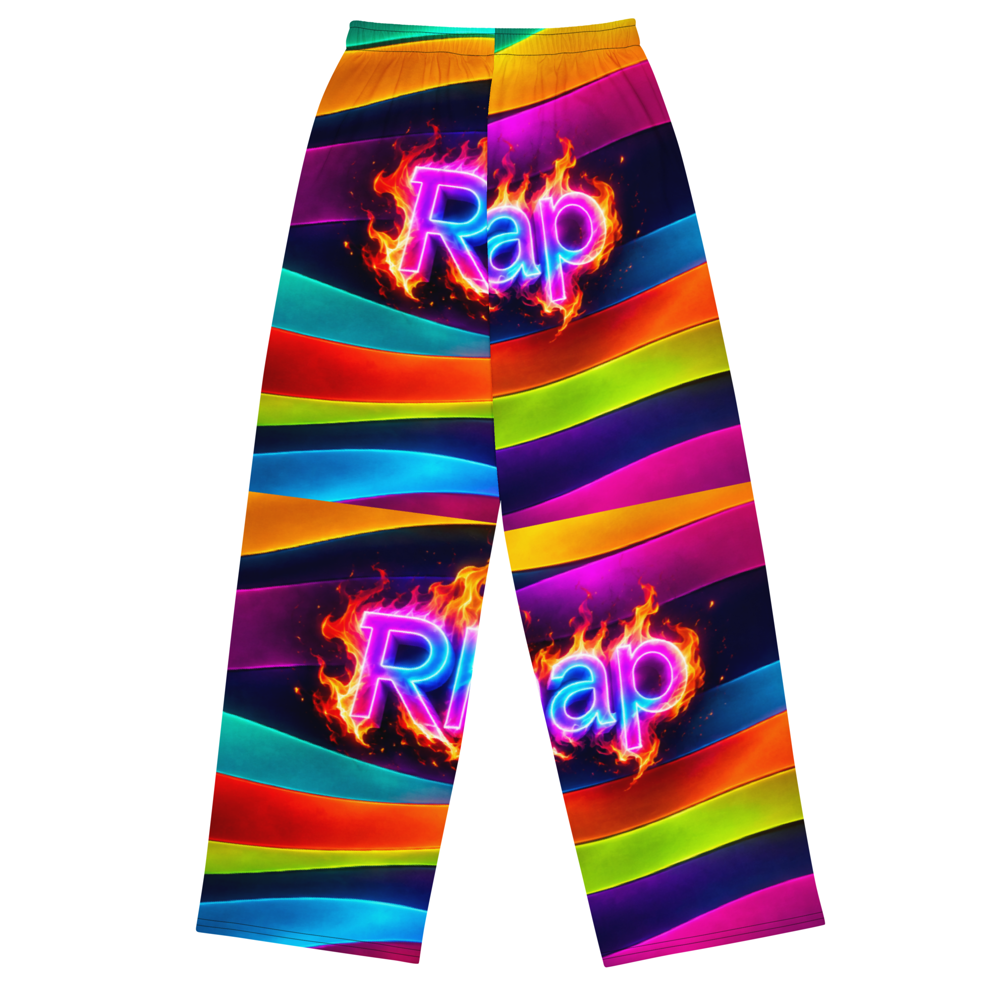 All-over print unisex wide-leg pants - Image 2